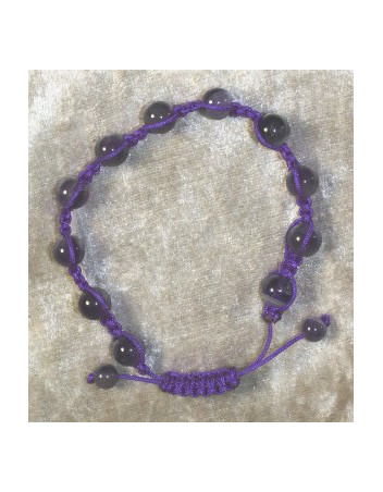 Bracelet Améthyste Shamballa