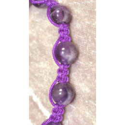 Bracelet Améthyste Shamballa