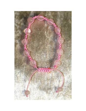 Bracelet Shambala Quartz rose