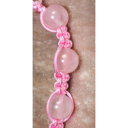 Bracelet Shambala Quartz rose