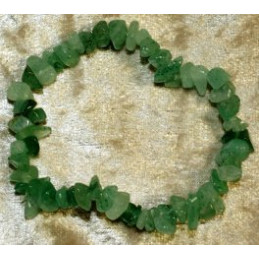 Bracelet Aventurine verte chips