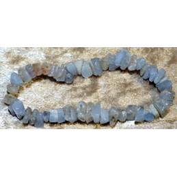 Bracelet Calcédoine bleue