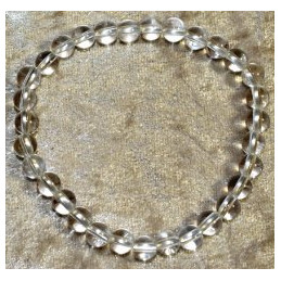 Bracelet  Cristal de roche 6 mm