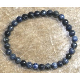 Bracelet  Sodalite  6 MM poignet fin ou enfant