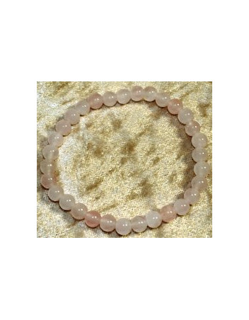 Bracelet Quartz rose 6 mm petit poignet