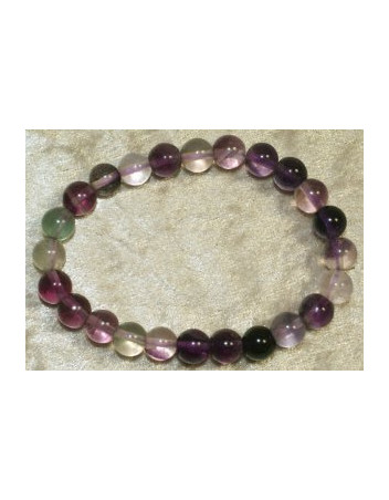 Bracelet  Fluorite  8 mm