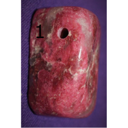 Thulite percée large