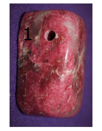 Thulite percée large