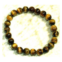 Bracelet Œil du Tigre  8 mm