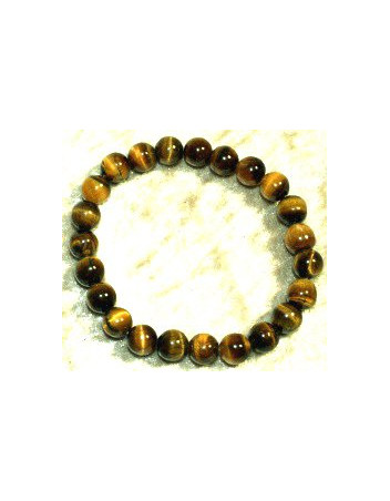 Bracelet Œil du Tigre  8 mm