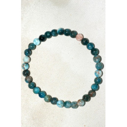 Bracelet Apatite bleue 6 mm