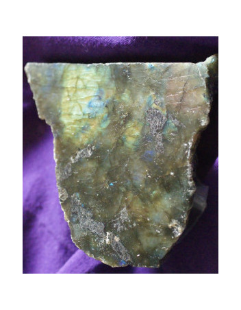 Tranche de labradorite naturelle