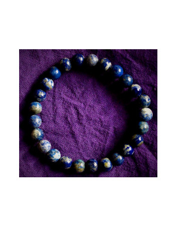 Bracelet Lapis-Lazuli 8 mm XL