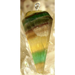 Pendule Fluorite multicolor