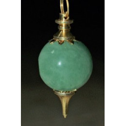 Pendule boule Aventurine verte