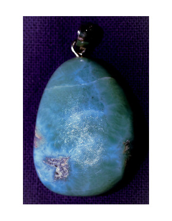 Larimar bélière argent