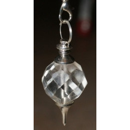 Pendule quartz boule facettée