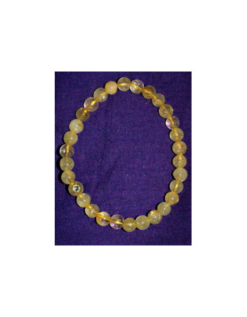 Bracelet  Citrine naturelle 8 mm