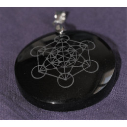 Pendentif Obsidiene Métatron