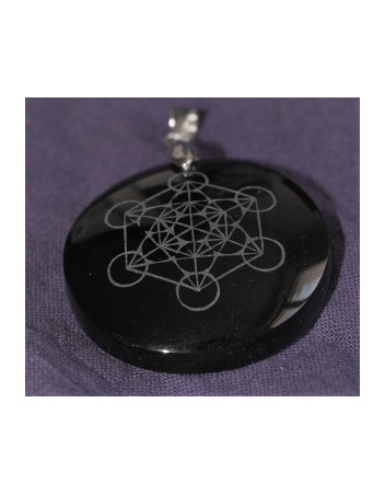 Pendentif Obsidiene Métatron