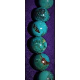 Bracelet  Turquoise 8 MM Méxique 26 perl