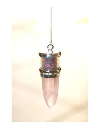 Pendule quartz rose Rubis