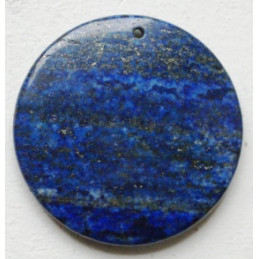 Lapis-lazuli percé forme ronde