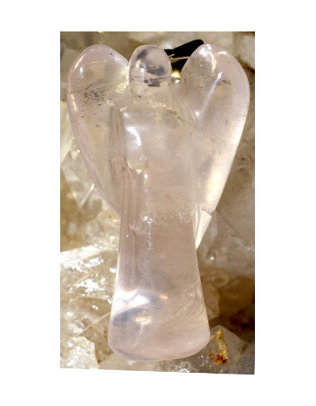 Pendentif Ange Quartz rose GM