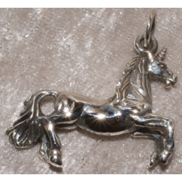 Pendentif argent Licorne